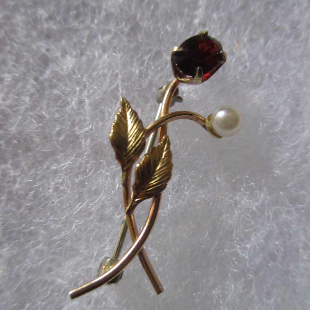 Vintage Krementz Flower Brooch/Pin